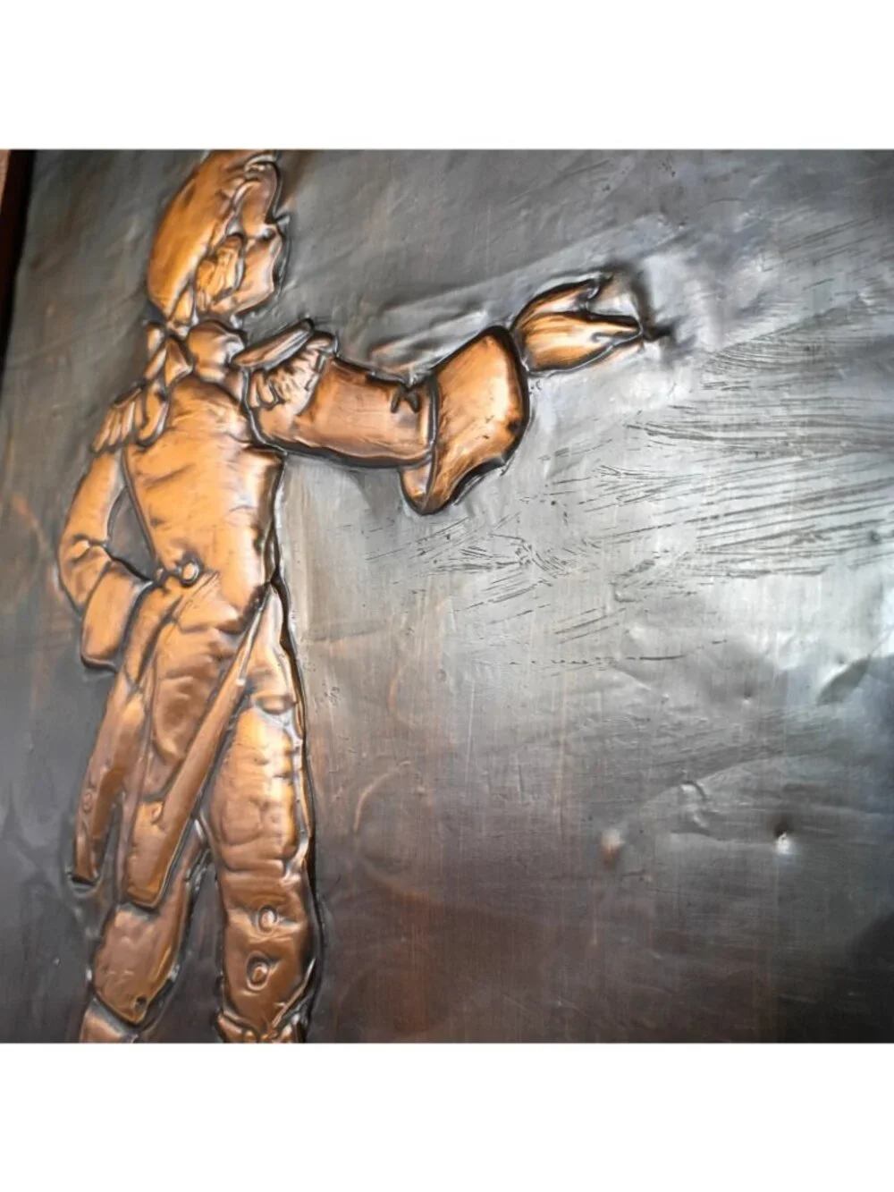 Art Hammered Cooper Colonial Boy
